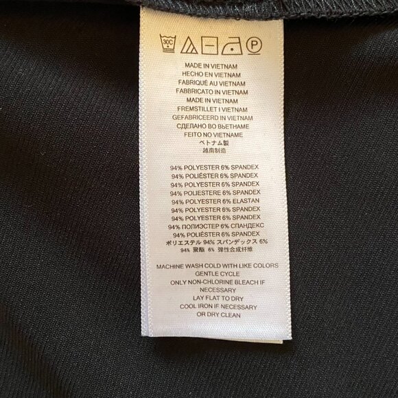 Michael Kors Black Flowing Asymmetric Hem Midi Skirt with Gathered Ruffle Pleats - Picture 6 of 6